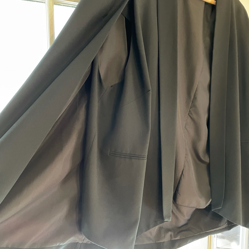Black Cape Blazer, 3X - WhoWhatWear. Worn once